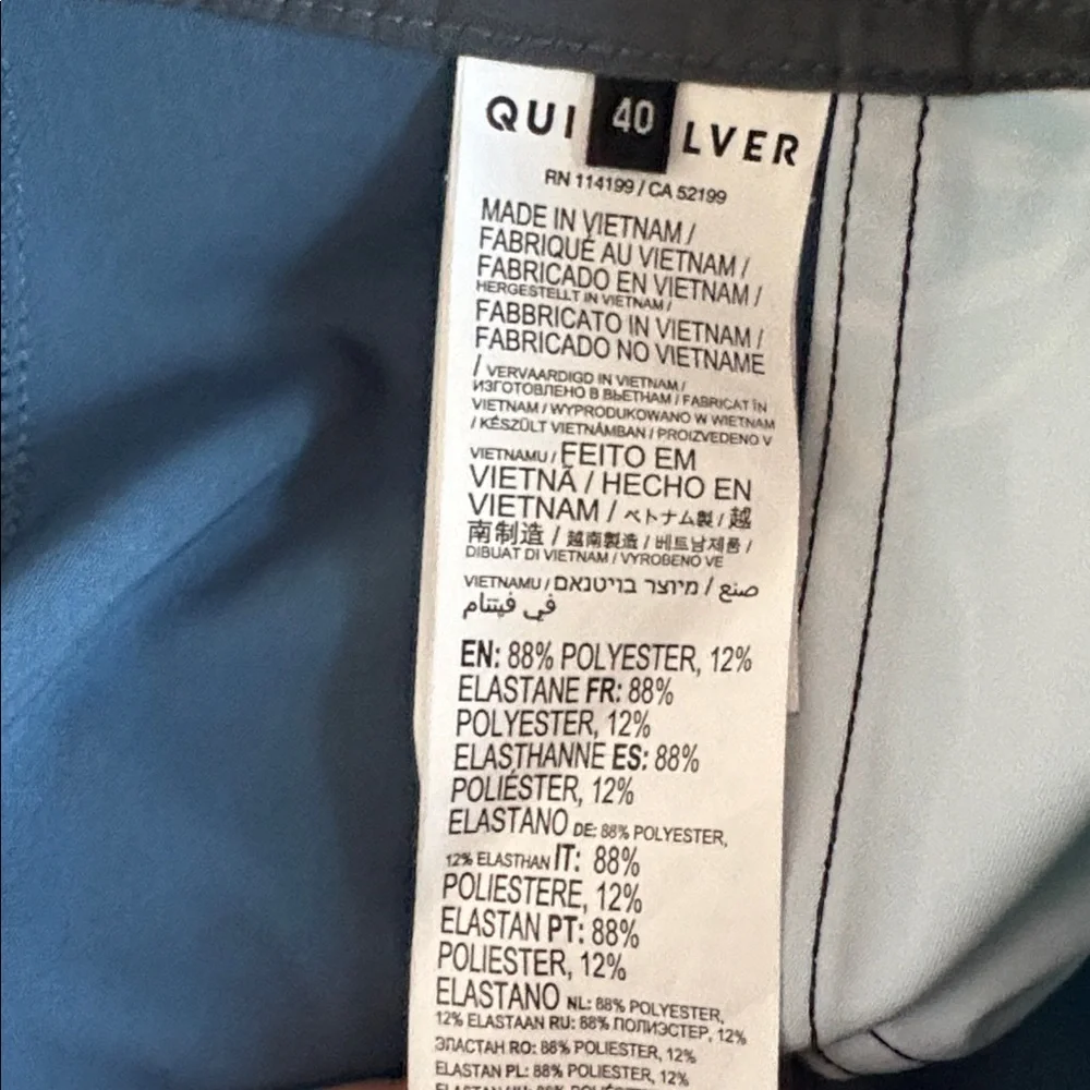 Quiksilver NWOT Siefailk Arch Men's Board Shorts Size 40